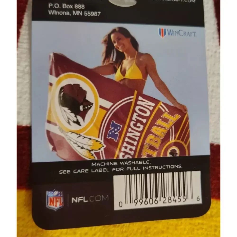 Washington Commanders NFL Football 30X60 Big Beach Towel NEW Fast Shipping